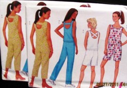 3154 EZ BK STRAP TANK TOP, SHORTS, PANT PATTERN 6-10,12-16,18-22